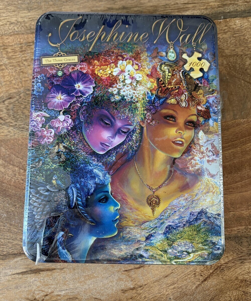 MasterPieces Josephine Wall The Three Graces 1000 Piece Tin Jigsaw Puzzle New